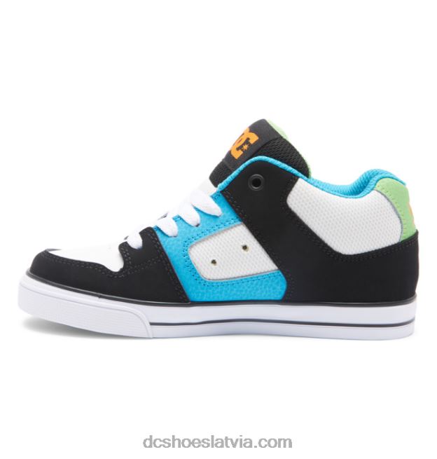 N008N571 tīri bērnu apavi ar vidu melns/balts/zils DC Shoes