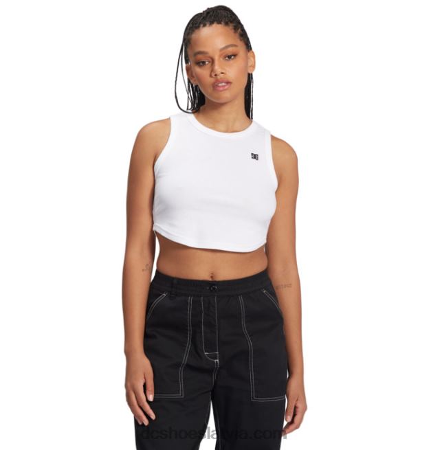 N008N462 sieviešu boyfriend crop tank tops balts DC Shoes