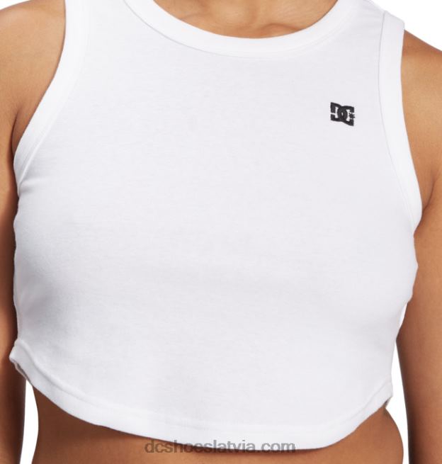 N008N462 sieviešu boyfriend crop tank tops balts DC Shoes