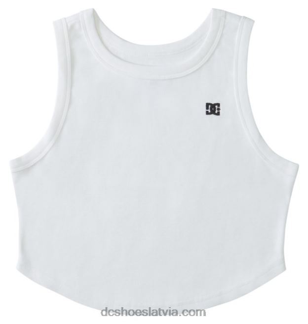N008N462 sieviešu boyfriend crop tank tops balts DC Shoes
