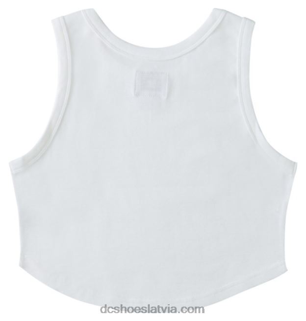 N008N462 sieviešu boyfriend crop tank tops balts DC Shoes