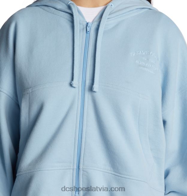 N008N469 sieviešu nedēļas nogales kapuci ar rāvējslēdzēju zils zvans DC Shoes