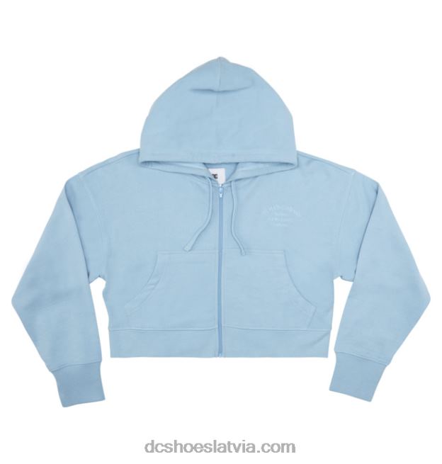 N008N469 sieviešu nedēļas nogales kapuci ar rāvējslēdzēju zils zvans DC Shoes