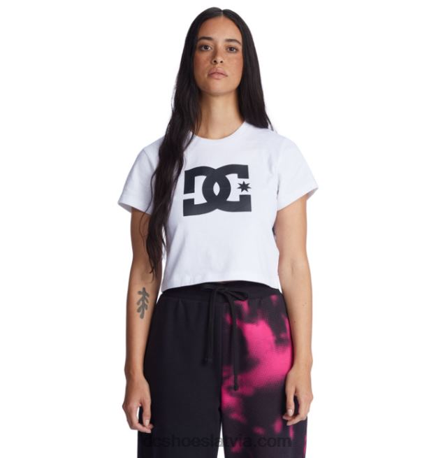 N008N472 sieviešu dc star apgriezts t-krekls balts DC Shoes