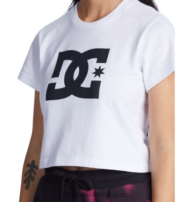 N008N472 sieviešu dc star apgriezts t-krekls balts DC Shoes
