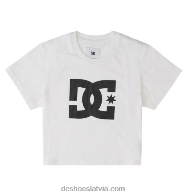 N008N472 sieviešu dc star apgriezts t-krekls balts DC Shoes