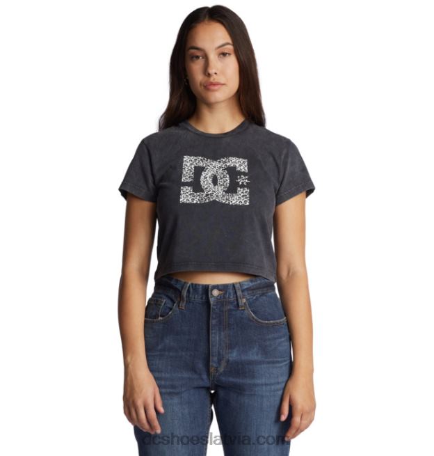 N008N485 sieviešu dc star fill apgriezts bērnu t-krekls melnā skābe DC Shoes