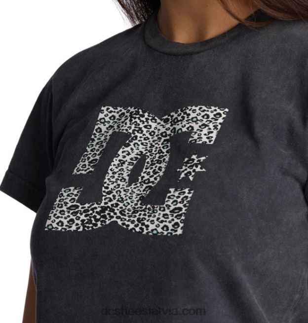 N008N485 sieviešu dc star fill apgriezts bērnu t-krekls melnā skābe DC Shoes
