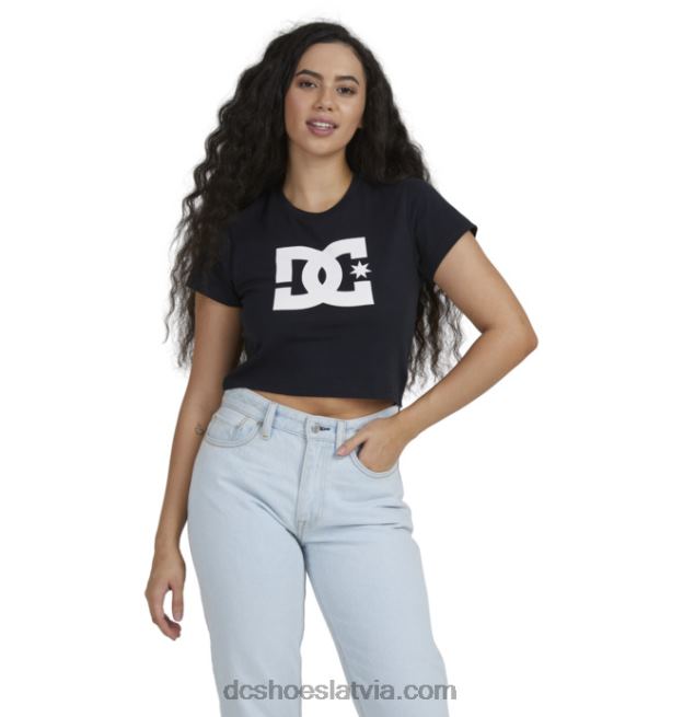 N008N495 sieviešu dc star apgriezts t-krekls melns DC Shoes