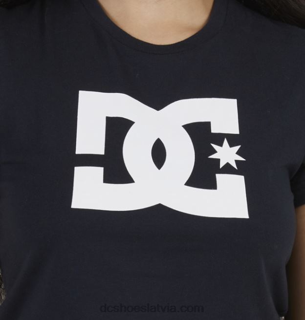 N008N495 sieviešu dc star apgriezts t-krekls melns DC Shoes