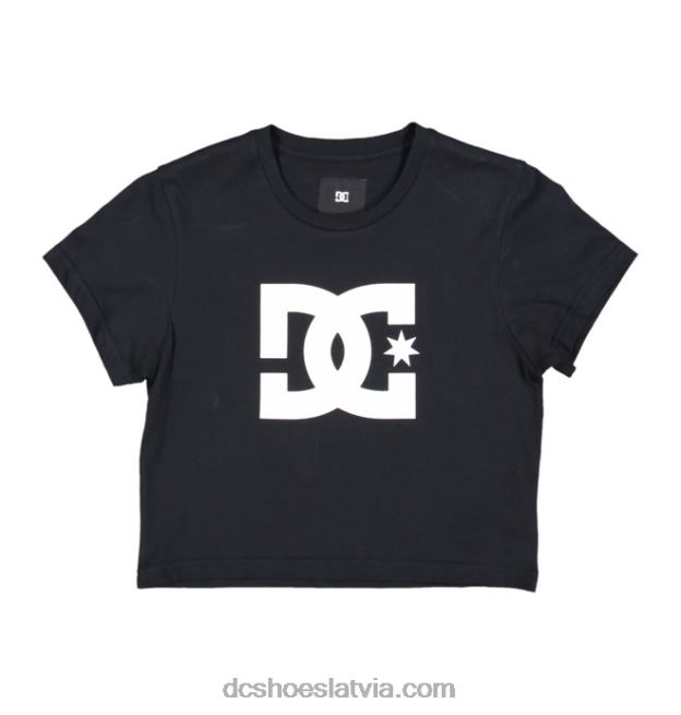 N008N495 sieviešu dc star apgriezts t-krekls melns DC Shoes