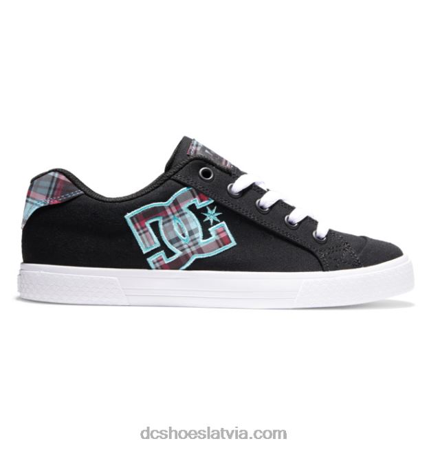 N008N440 sieviešu Chelsea kurpes melns/rūtains/balts DC Shoes