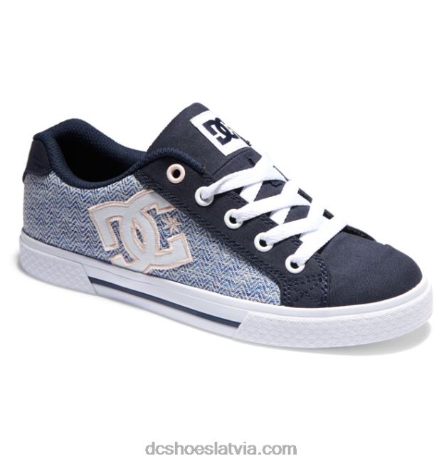 N008N444 sieviešu Chelsea kurpes zils/balts DC Shoes