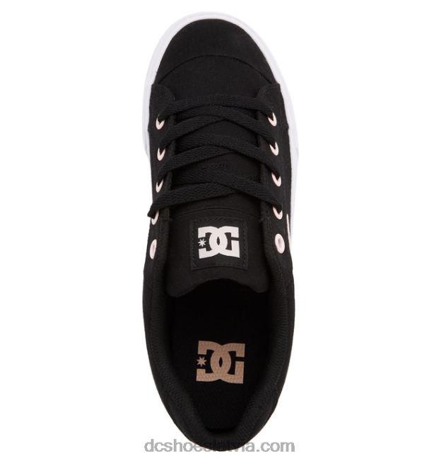N008N446 sieviešu Chelsea kurpes melns/rozā DC Shoes