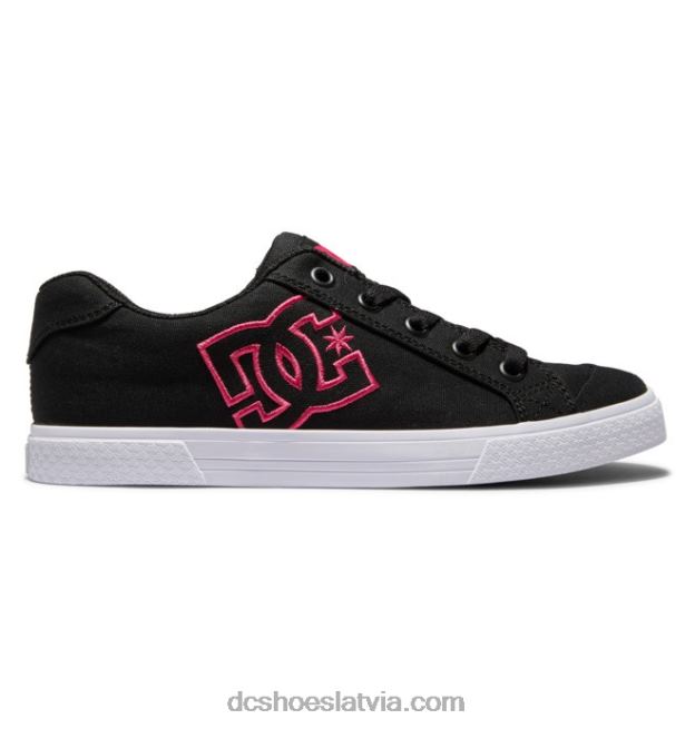 N008N449 sieviešu Chelsea kurpes melns/traki rozā DC Shoes