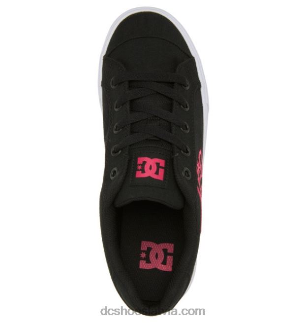 N008N449 sieviešu Chelsea kurpes melns/traki rozā DC Shoes