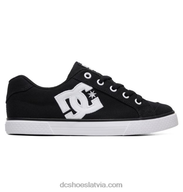 N008N454 sieviešu Chelsea audekla kurpes melns balts DC Shoes