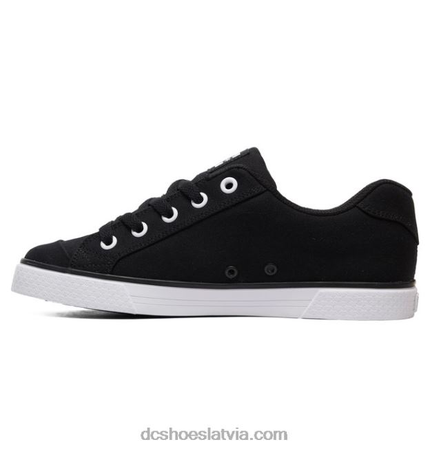 N008N454 sieviešu Chelsea audekla kurpes melns balts DC Shoes