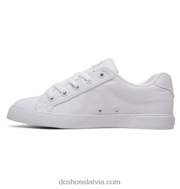 N008N455 sieviešu Chelsea audekla kurpes balts/sudrabs DC Shoes