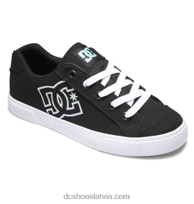N008N456 sieviešu Chelsea kurpes melns/akva DC Shoes