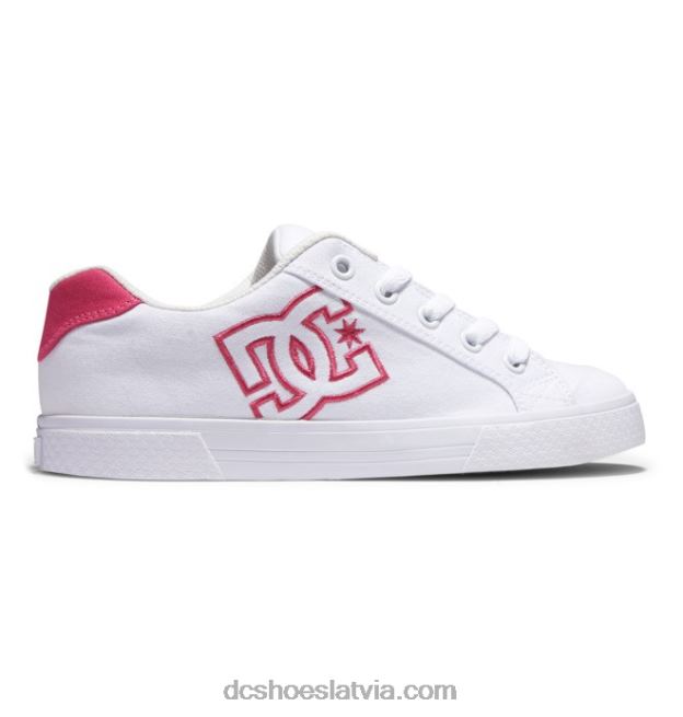 N008N461 sieviešu Chelsea kurpes balts/traki rozā DC Shoes