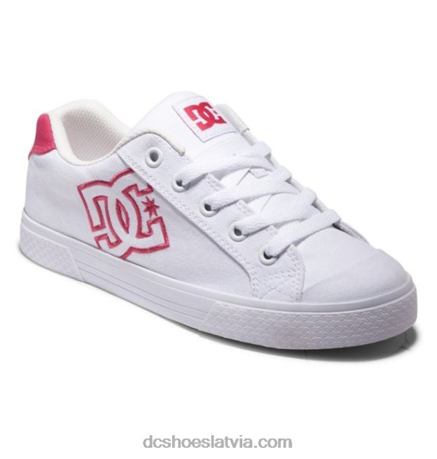 N008N461 sieviešu Chelsea kurpes balts/traki rozā DC Shoes
