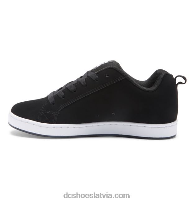 N008N438 sieviešu tiesas grafiķa apavi melns/balts trafarets DC Shoes