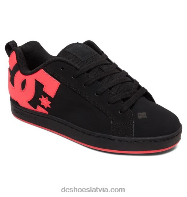 N008N439 sieviešu tiesas grafiķa apavi melns / karsti rozā DC Shoes