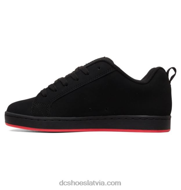 N008N439 sieviešu tiesas grafiķa apavi melns / karsti rozā DC Shoes