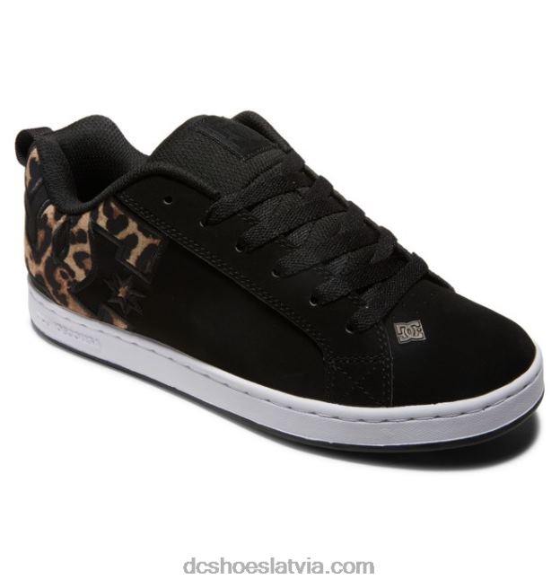 N008N445 sieviešu tiesas grafiķa apavi melna/balta/melna apdruka DC Shoes