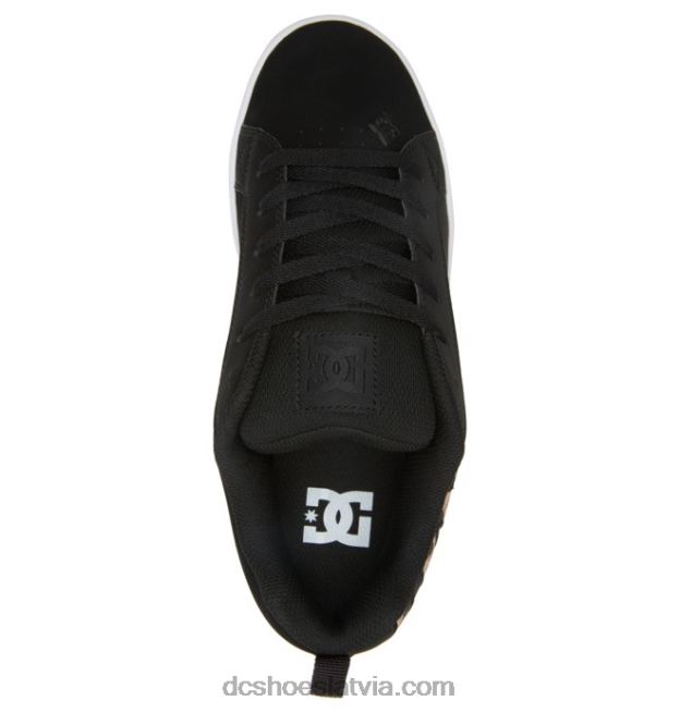 N008N445 sieviešu tiesas grafiķa apavi melna/balta/melna apdruka DC Shoes