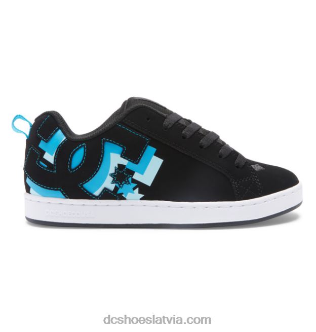 N008N447 sieviešu tiesas grafiķa apavi melnais/havaju okeāns DC Shoes