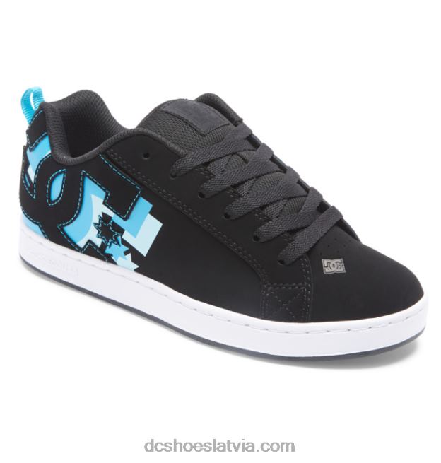 N008N447 sieviešu tiesas grafiķa apavi melnais/havaju okeāns DC Shoes