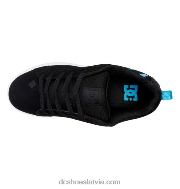 N008N447 sieviešu tiesas grafiķa apavi melnais/havaju okeāns DC Shoes