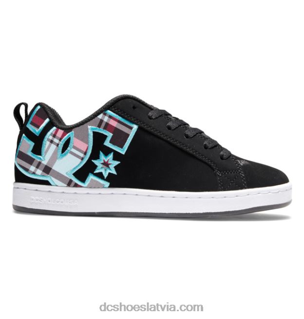 N008N460 sieviešu tiesas grafiķa apavi melns/c zils pleds DC Shoes