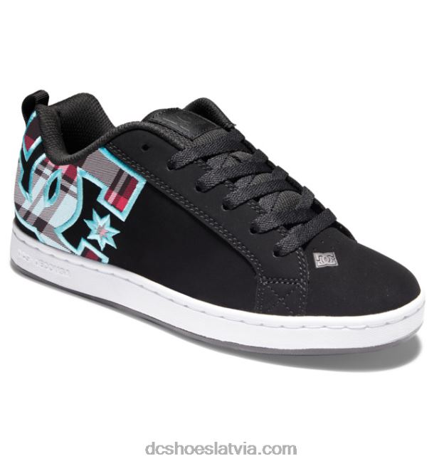 N008N460 sieviešu tiesas grafiķa apavi melns/c zils pleds DC Shoes