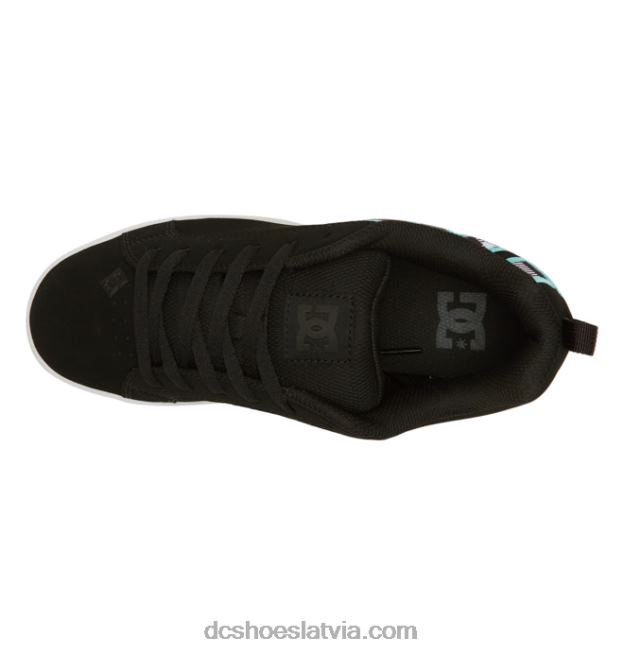 N008N460 sieviešu tiesas grafiķa apavi melns/c zils pleds DC Shoes