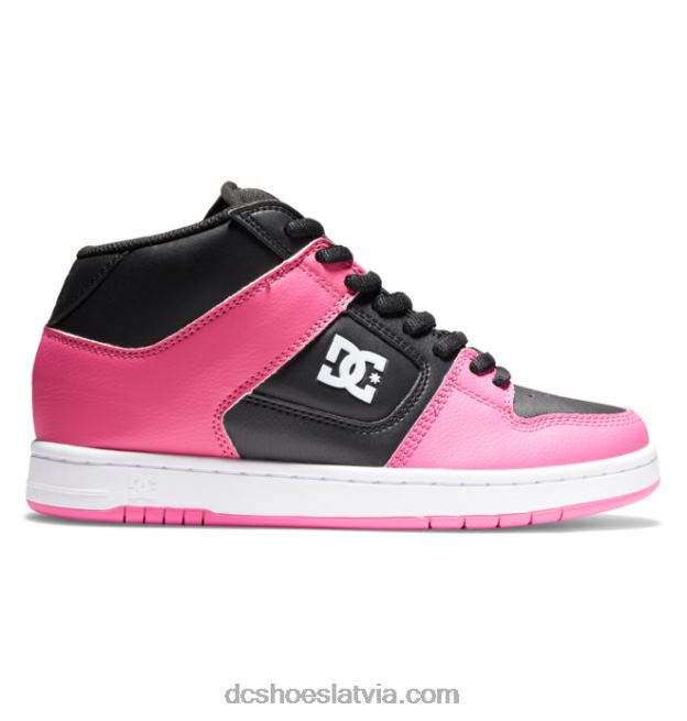 N008N478 sieviešu manteca 4 mid-top kurpes melns/rozā DC Shoes