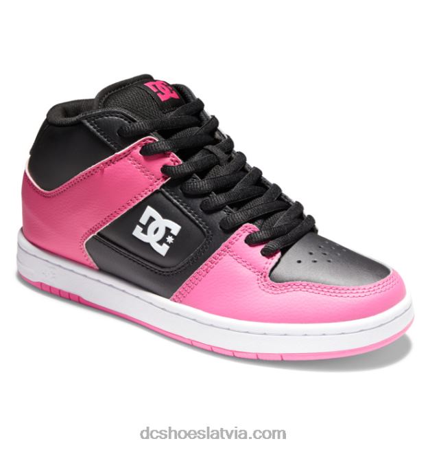 N008N478 sieviešu manteca 4 mid-top kurpes melns/rozā DC Shoes