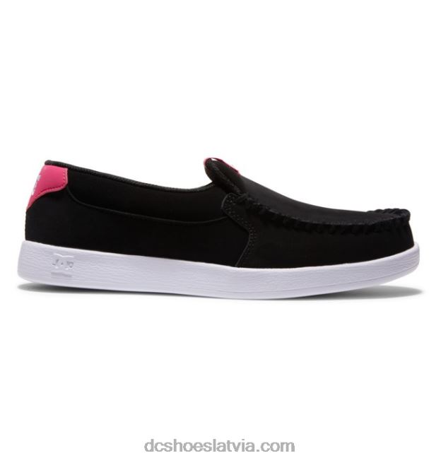 N008N432 sieviešu nelietis slip uz kurpēm melns/traki rozā DC Shoes