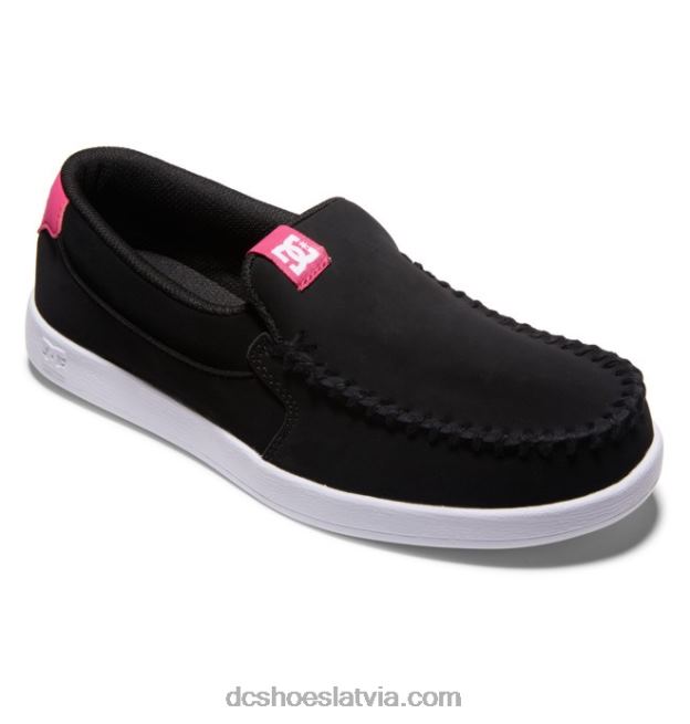 N008N432 sieviešu nelietis slip uz kurpēm melns/traki rozā DC Shoes