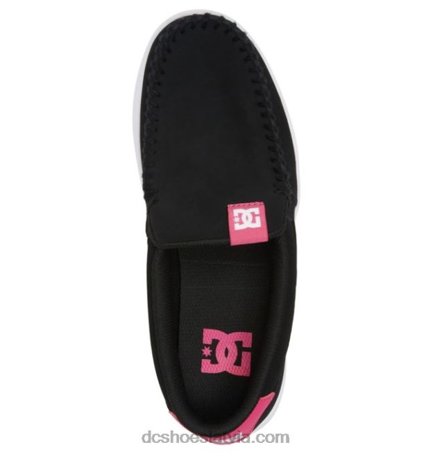 N008N432 sieviešu nelietis slip uz kurpēm melns/traki rozā DC Shoes