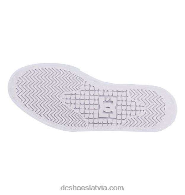 N008N470 sieviešu rokasgrāmatas hi, augstas augšdaļas audekla kurpes balts/melns/zieds DC Shoes