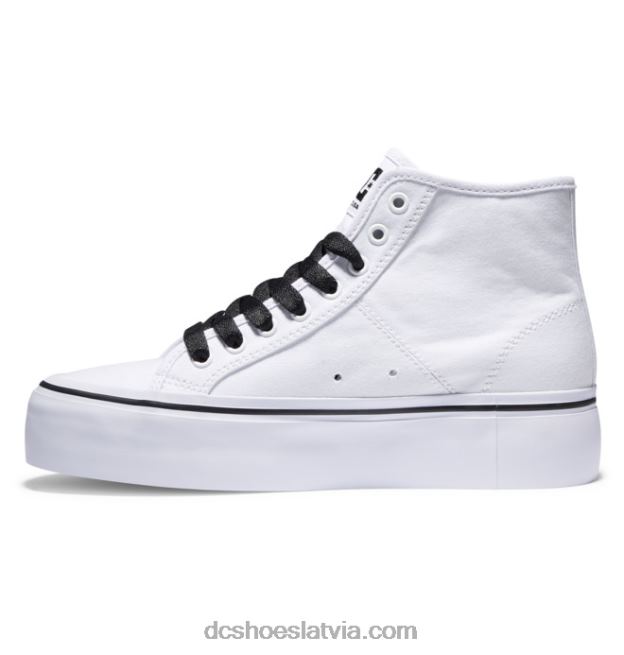 N008N471 sieviešu rokasgrāmatas hi platformas augstas augšdaļas apavi balts/melns/zieds DC Shoes