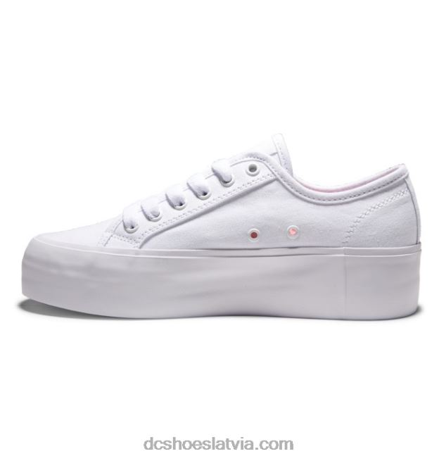 N008N473 manuāla platforma - flatform apavi sievietēm balts DC Shoes
