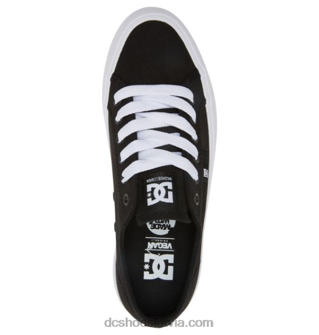 N008N474 manuāla platforma - flatform apavi sievietēm melns balts DC Shoes