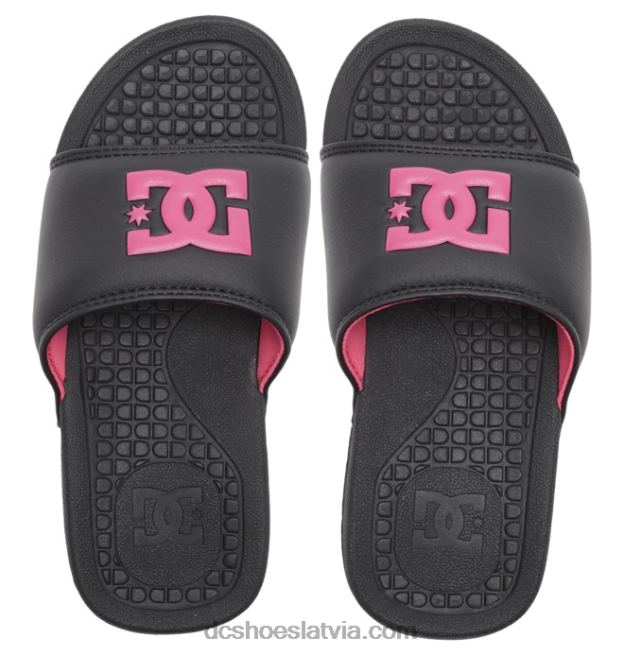 N008N501 sieviešu bolsa sandales melns/rozā DC Shoes