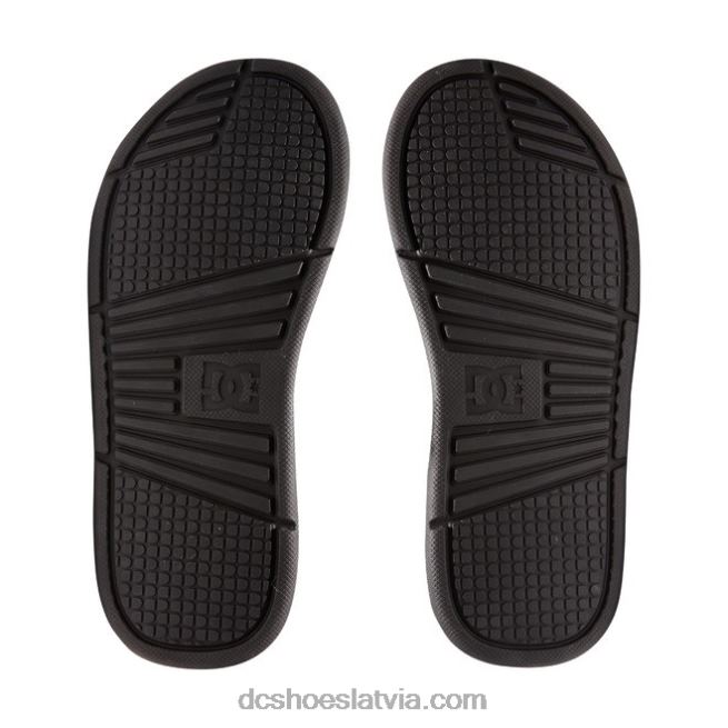 N008N502 sieviešu bolsa sandales melns balts DC Shoes