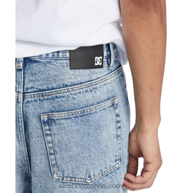 N008N55 vīriešu strādnieks indigo vintage wash baggy fit džinsi indigo vintage mazgāšana DC Shoes