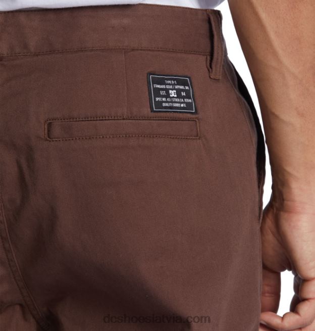 N008N98 vīriešu strādnieku atvieglinātas čino bikses bremzēt DC Shoes